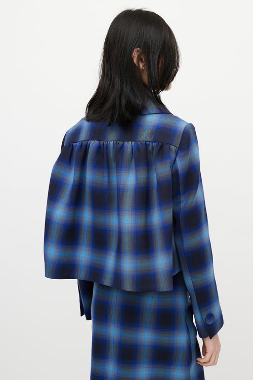 Shushu/Tong Blue 
Black Plaid Co-Ord Set