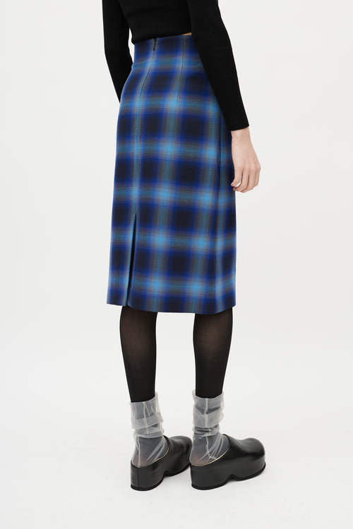 Shushu/Tong Blue 
Black Plaid Co-Ord Set