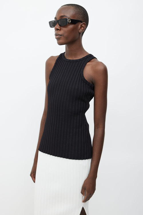 Simon Miller Black Ribbed Tank Top