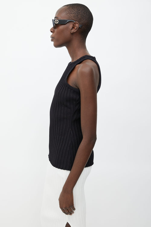 Simon Miller Black Ribbed Tank Top