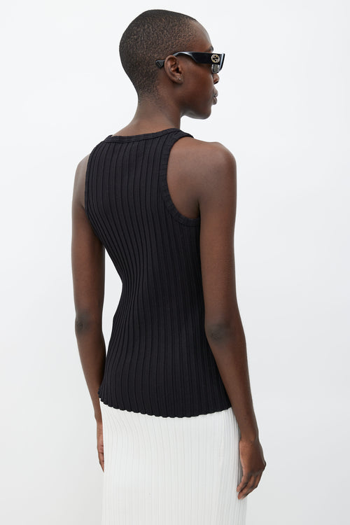 Simon Miller Black Ribbed Tank Top