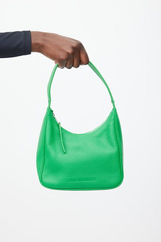 Simon Miller Green 
Silver Leather Snap Bag