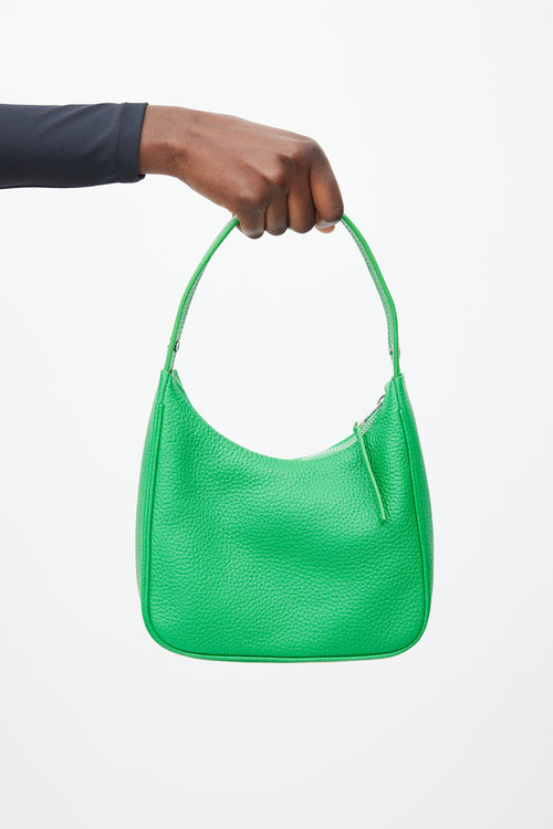 Simon Miller Green 
Silver Leather Snap Bag