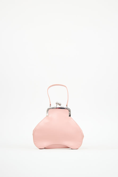 Simone Rocha Pink Leather Baby Bean Top Handle Bag