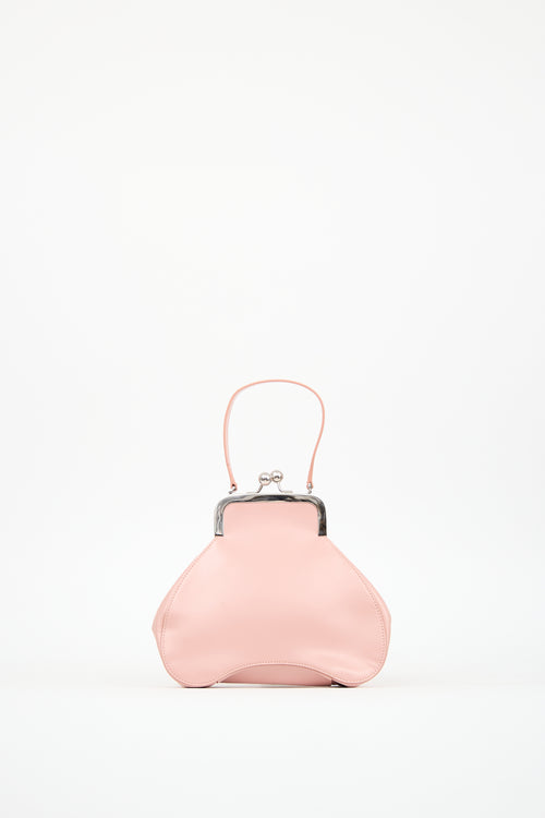 Simone Rocha Pink Leather Baby Bean Top Handle Bag