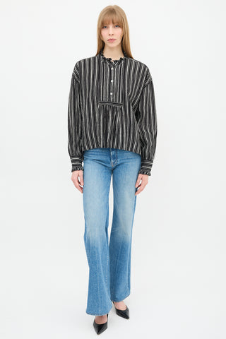 Skall Studio Linen Stripe Florian Blouse