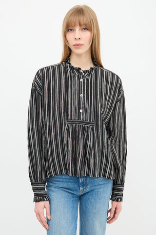 Skall Studio Linen Stripe Florian Blouse