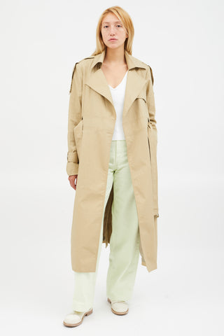 Smythe Beige Belted Trench Coat