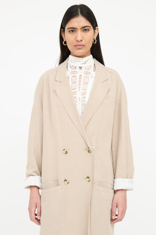 Smythe Double Breasted Pocket Trench Coat