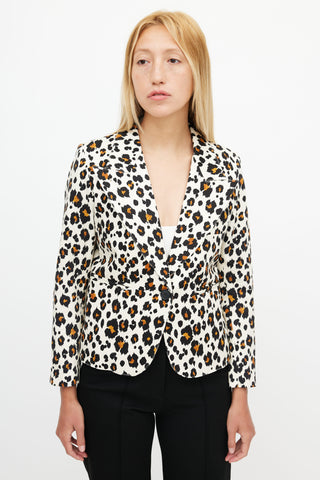 Smythe Beige 
Multicolour Print Blazer