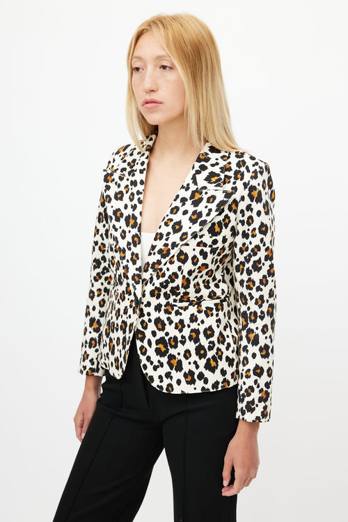 Smythe Beige 
Multicolour Print Blazer