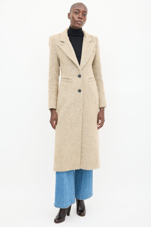 Smythe Beige Wool Tweed Coat