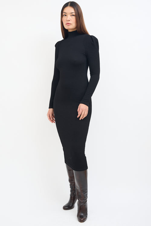 Smythe Black Box Pleat Knit Dress