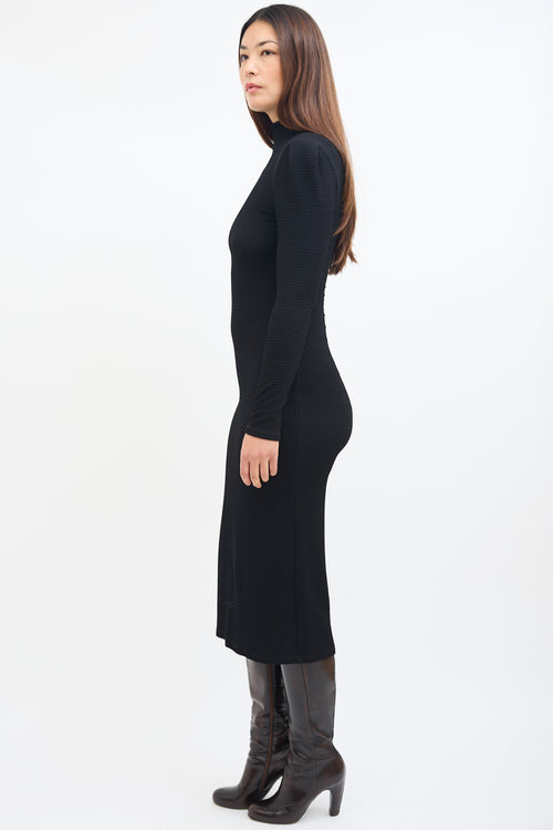 Smythe Black Box Pleat Knit Dress