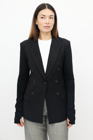 Smythe Black Double Breasted Blazer