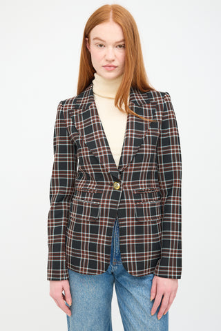 Smythe Check Hutton Blazer