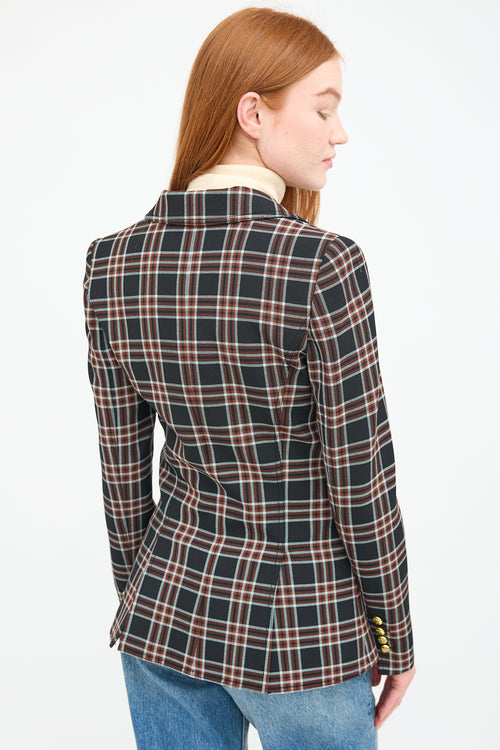 Smythe Check Hutton Blazer