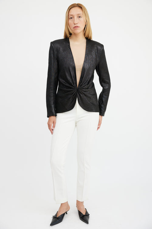 Smythe Black Textured Blazer