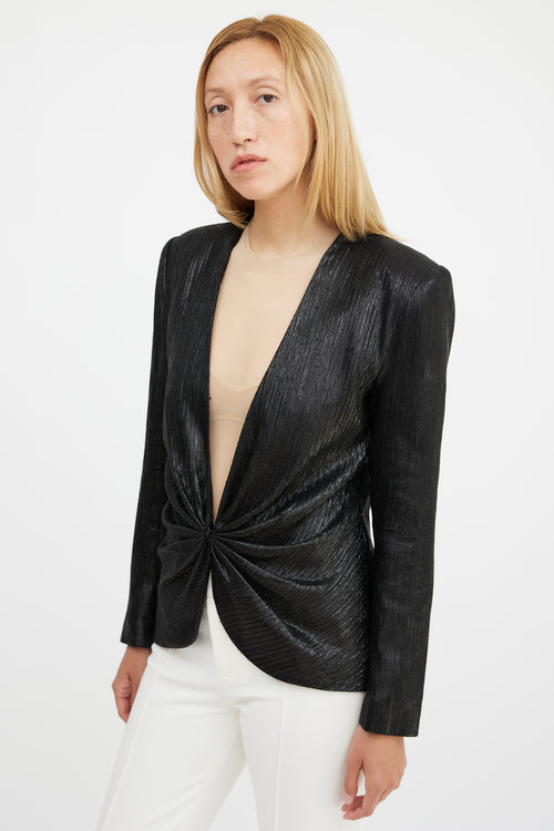 Smythe Black Textured Blazer