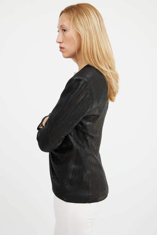 Smythe Black Textured Blazer