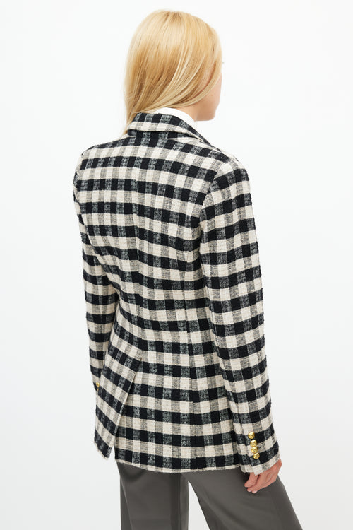 Smythe Black 
White Gingham Blazer