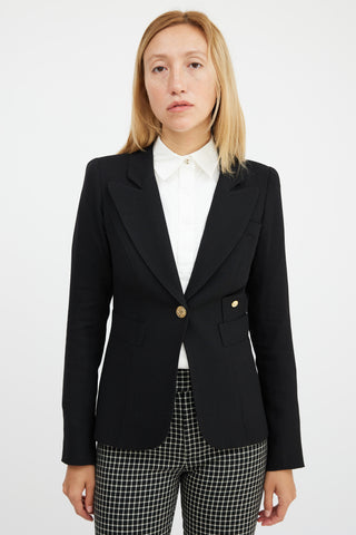 Smythe Black Wool Blazer