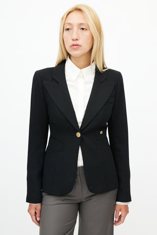 Smythe Black Wool Blazer