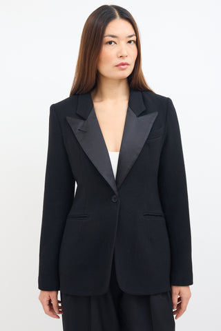 Smythe Black Wool 
Silk Blazer