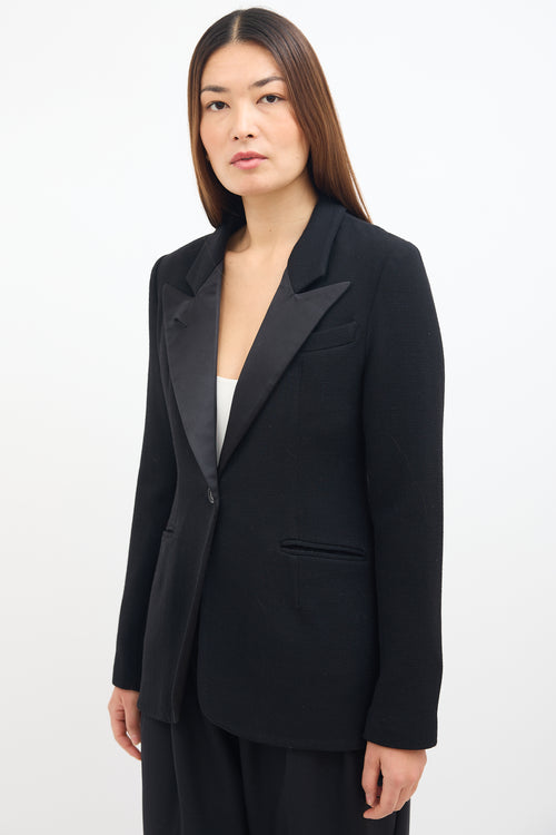 Smythe Black Wool 
Silk Blazer