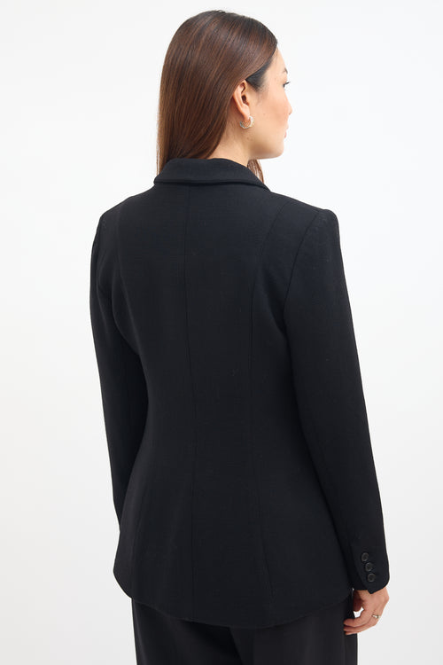 Smythe Black Wool 
Silk Blazer