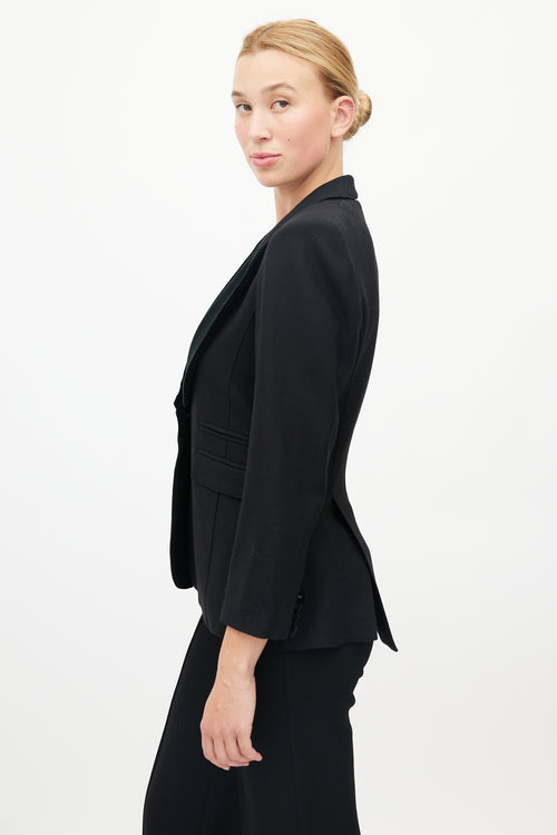 Smythe Black Wool 
Velour Blazer