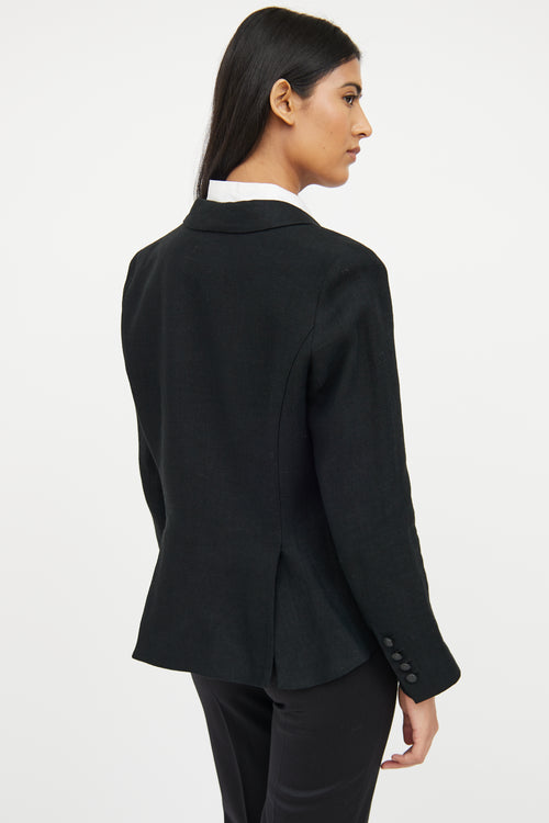 Smythe Black 
Blue Long Sleeve Blazer