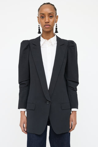 Smythe Scrunch Sleeve Blazer