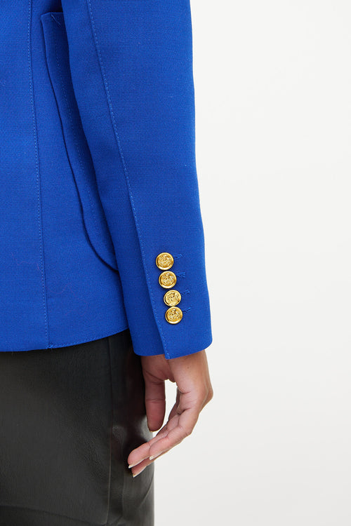 Smythe Blue Notched Lapel Blazer