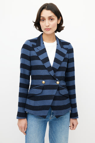 Smythe Blue 
Navy Striped Blazer