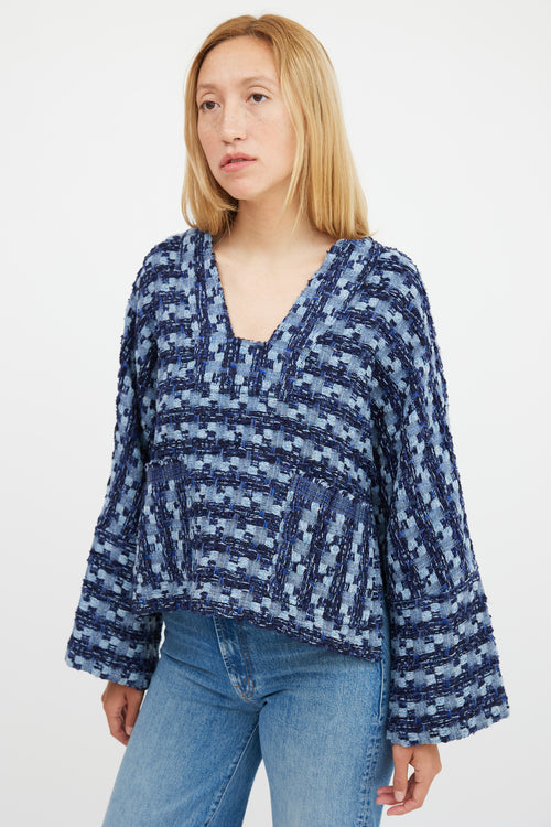 Smythe Blue Patchwork Surf Pullover