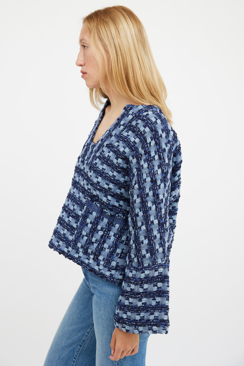 Smythe Blue Patchwork Surf Pullover