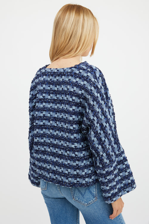 Smythe Blue Patchwork Surf Pullover