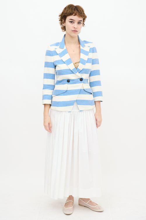 Smythe Blue 
White Striped Blazer