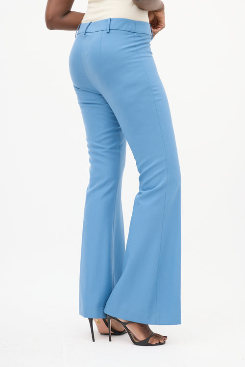 Blue Wool Pant Suit