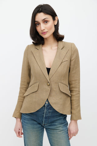 Smythe One Button Blazer