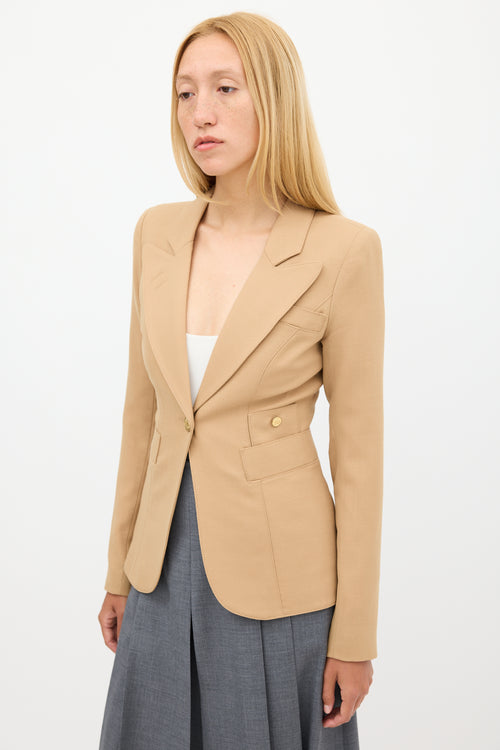 Smythe Brown Wool Four Pocket Blazer