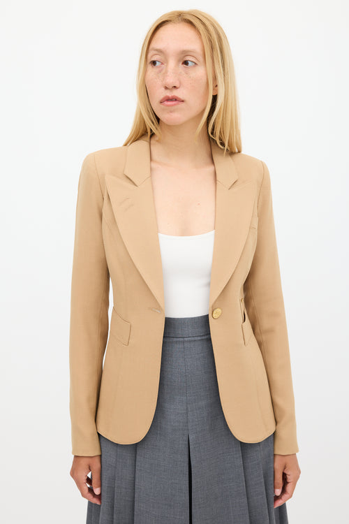 Smythe Brown Wool Four Pocket Blazer