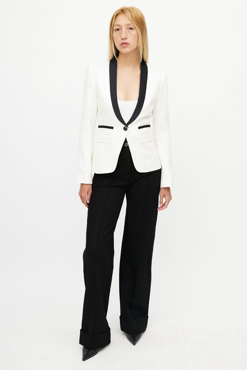 Smythe Cream 
Black Blazer