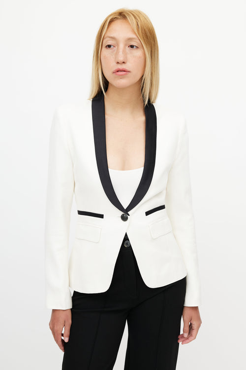 Smythe Cream 
Black Blazer