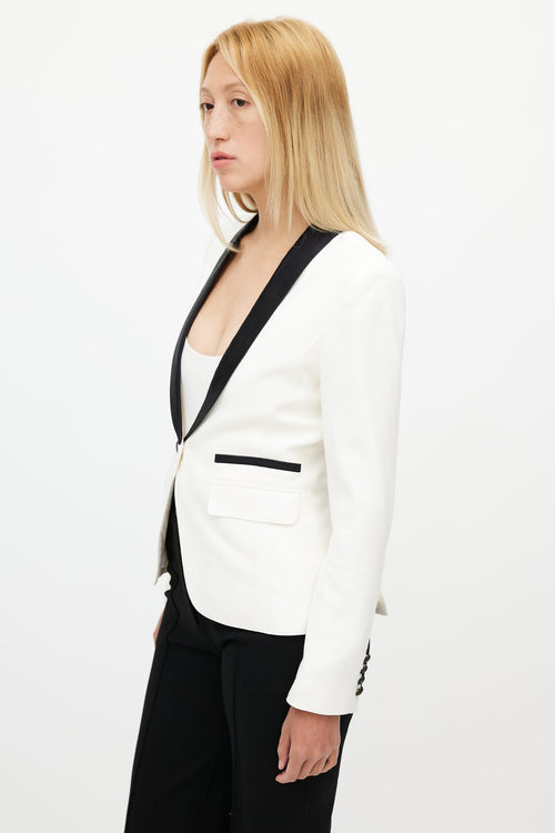 Smythe Cream 
Black Blazer