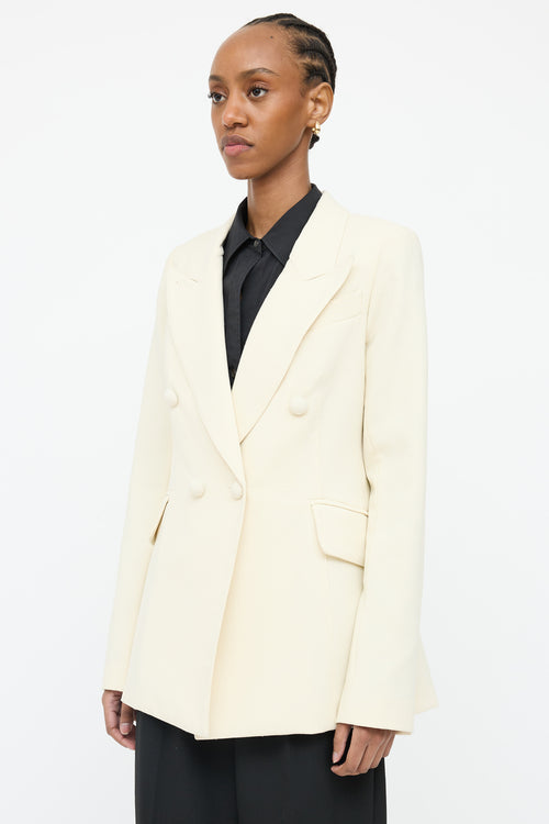 Smythe Cream Double Breasted Blazer