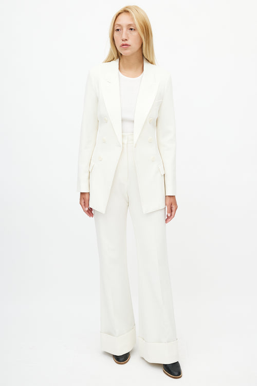 Smythe Cream Two Piece Suit