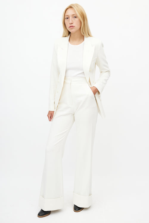 Smythe Cream Two Piece Suit