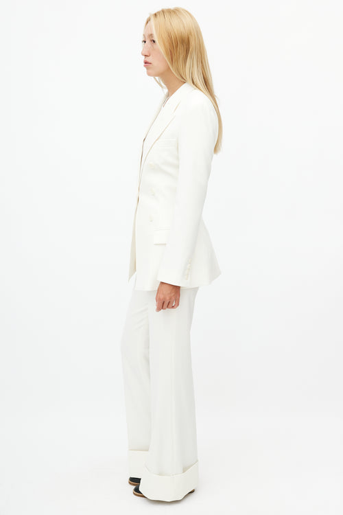 Smythe Cream Two Piece Suit